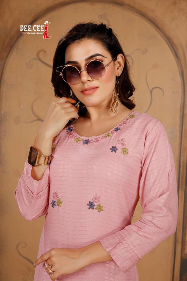 DeeCee Nakshatra Rayon Hand Wrok Designer Kurti collection